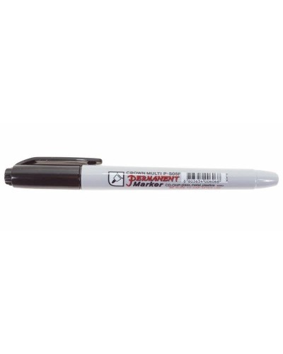 Маркер перманентный Crown «Multi Marker Super Slim» 1 мм, черный, пулевидный (08-8001): Ручка для маркировки в Ульяновске