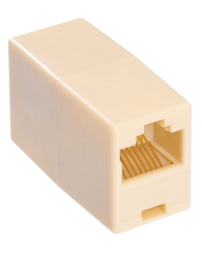 RJ-45 (розетка)-RJ-45 (розетка) (бежевый): Разъем распределительный в Ульяновске