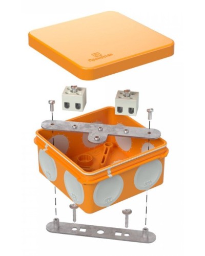 Коробка огнестойкая 80х80х40 (60-0210-FR2.5-4). Коробка огнестойкая для открытой установки. Промрукав в Ульяновске