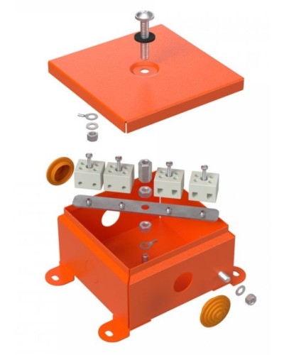 Коробка металлическая огнестойкая 110х110х65 (70-0360-FR2.5-4). Коробка металлическая огнестойкая. Промрукав в Ульяновске