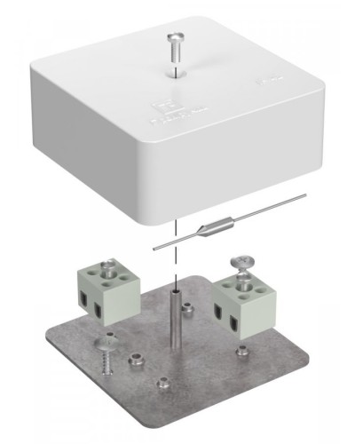 Коробка огнестойкая 75х75х30 (40-0450-FR2.5-4-П). Коробка огнестойкая для открытой установки. Промрукав в Ульяновске