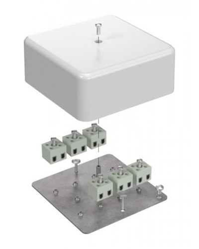 Коробка огнестойкая 103х103х45 (латунь) (40-0470-FR2.5-12-Е60). Коробка огнестойкая для открытой установки. Промрукав в Ульяновске