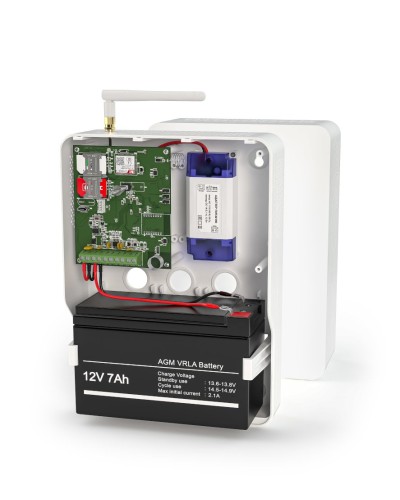 Контакт GSM-14А v.3 (в корпусе под АКБ 1,2-7 Ач с БРП 12V 1А). Панель охранная радиоканальная. Ритм в Ульяновске