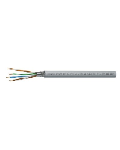 СПЕЦЛАН SF/UTP Cat 5e PVC LSнг(А)-LS 1х2х0,52. Кабель «витая пара» (LAN) для структурированных систем связи. Спецкабель в Ульяновске
