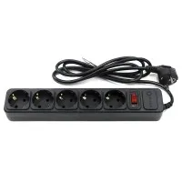 SP5B-150. Сетевой фильтр 5 розеток, 5м, черный. 5bites