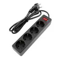 SP4B-530 GARDA. Сетевой фильтр 4 розетки,3м, черный. 5bites