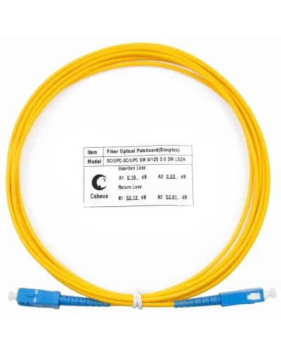 FOP(s)-9-SC-SC-1,5m (7384c). Патч-корд оптический. CABEUS в Ульяновске