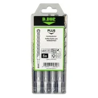 Набор буров SDS-plus V PLUS 5шт, 2-cutting (242030): Набор буров SDS-plus (6х110 мм; 6,8,10,12х160 мм)
