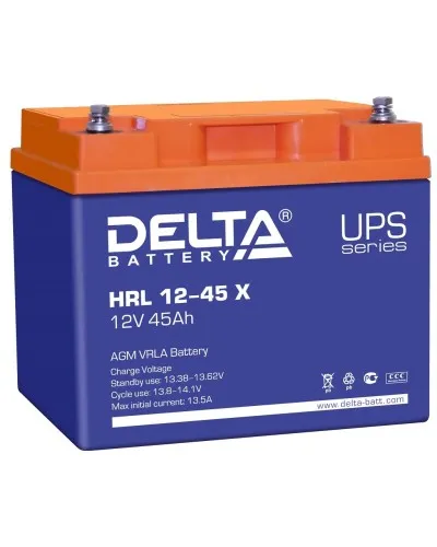 Delta HRL 12-45 X. Аккумулятор герметичный свинцово-кислотный. Delta в Ульяновске