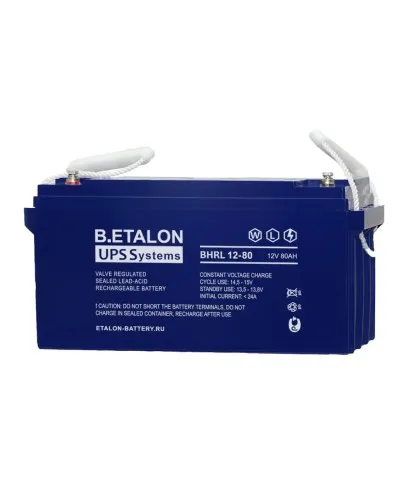 B.ETALON BHRL 12-80. Аккумулятор герметичный свинцово-кислотный. ETALON в Ульяновске