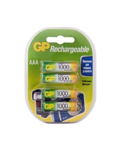 GP 100AAAHC AAA (GP 100AAAHC-2DECRC4), упак. 4 шт.. Перезаряжаемые аккумуляторы. GP Batteries в Ульяновске