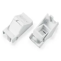 SIP2A-1K-M45-22.5. Вставка угловая 45x22.5 (аналог Mosaic) для 1 модуля формата Keystone Jack. Hyperline