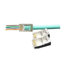 PLEZ-8P8C-U-C6-SH-100 (100 шт). Разъем RJ-45. Hyperline