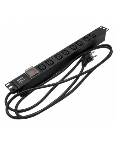SHE19-8IEC-S-2.5EU. Блок розеток 19. Hyperline в Ульяновске