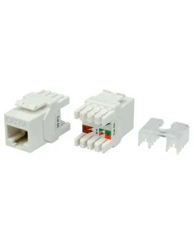 KJ8-8P8C-C6A-180-WH. Вставка Keystone Jack RJ-45. Hyperline в Ульяновске