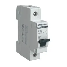GENERICA ВА47-29М 1P C 16А 4,5кА (MVA21-1-016-C-G). Автоматический выключатель. IEK