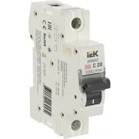 M10N 1P C 20А 10кА ARMAT (AR-M10N-1-C020). Автоматический выключатель. IEK