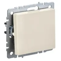 Выключатель 1-клавишный ВС10-1-3-БрКр бежевый BRITE (BR-V13-0-10-K10). Выключатель перекрестный. IEK