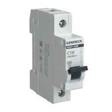 GENERICA ВА47-29М 1P C 10А 4,5кА (MVA21-1-010-C-G). Автоматический выключатель. IEK