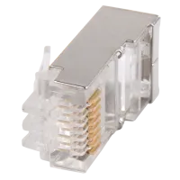 GENERICA Разъём RJ-45 FTP для кабеля кат. 5Е (20 шт) (CS3-1C5EF-G). Разъем RJ-45. IEK