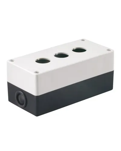 Корпус КП103 для кнопок 3 места белый (BKP10-3-K01). Корпус для кнопочных постов. IEK в Ульяновске