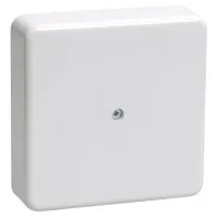 Коробка распаячная КМ41212-01 75х75х20 открытой проводки (6 клемм 6 мм²) белая (UKO10-075-075-020-K01). Коробка распаячная безгалогенная (HF). IEK