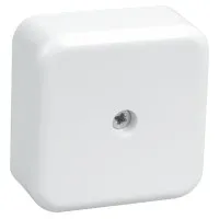 Коробка распаячная КМ41206-01 50х50х20 открытой проводки (4 клеммы 3 мм²) белая (UKO10-050-050-020-K01). Коробка распаячная безгалогенная (HF). IEK