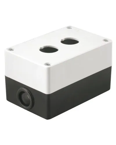Корпус КП102 для кнопок 2 места белый (BKP10-2-K01). Корпус для кнопочных постов. IEK в Ульяновске