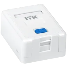 CS2-012: Корпус настенной розетки для 1 модуля Keystone Jack