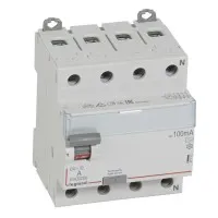 ВДТ DX3 4П 40А AC 100мА N справа (411713). Выключатель дифференциального тока. LegranD