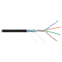 F/UTP 4pair, Cat5e, Solid, In/Out, нг(А)-HF (NMC 4200C-BK). Кабель «витая пара» (LAN) для структурированных систем связи. NIKOMAX