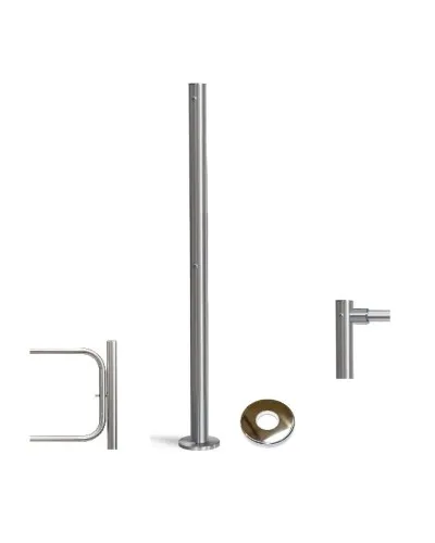 PERCo-BH02 2-15 с крышкой. Стойка с отверстием под стопорный механизм поворотной секции и с 2-мя отверстиями для крепления патрубков на стороне, противоположной створке. PERCo в Ульяновске