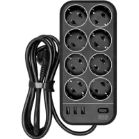 SP-08 USB03AB 1,8 M. Сетевой фильтр. POWERCOM