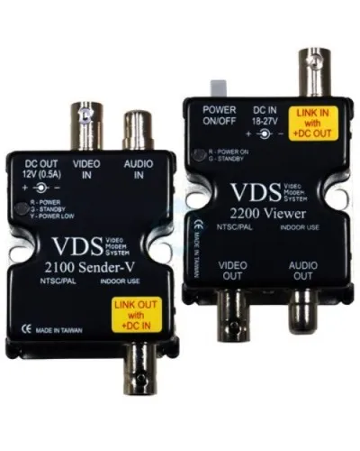 VDS 2100/2200. Удлинитель видео-, аудиосигнала, напряжения питания по коаксиальному кабелю. SC&T в Ульяновске