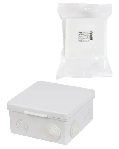 Коробка ОП 100х100х55мм, крышка, IP54, 8вх. (SQ1401-0513). Распаячная коробка. TDM ЕLECTRIC в Ульяновске