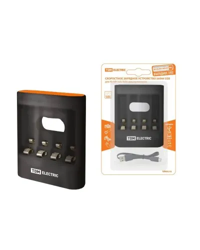 Зарядное устройство 36044 (3600mA 4слота АА/ААА 4 кан.USB) (SQ1702-0100). Зарядное устройство. TDM ЕLECTRIC в Ульяновске