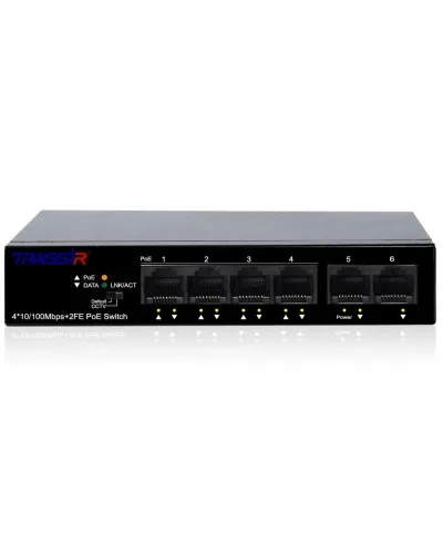 TR-NS1106-60-4POE. Коммутатор с PoE. Trassir в Ульяновске