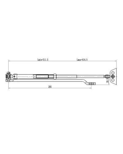 Рычаг-503 LONG. Рычаг удлиненный для доводчиков. VIZIT в Ульяновске