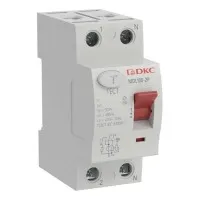 YON MAX MDL100 ВДТ, 2P, 10mA, 25A, АС (MDL100-2P1-25-AC). Автоматический выключатель дифференциальный (УЗО). ДКС