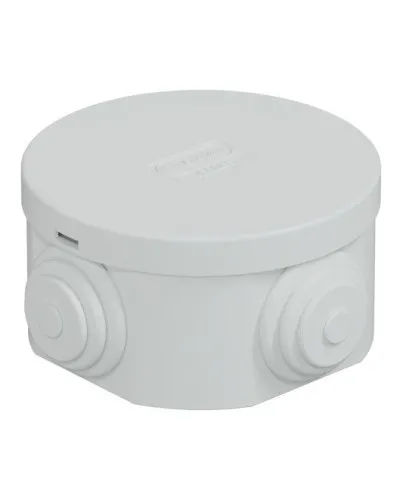 Коробка JBR065 D=65х35, 4 вых., IP44, серая (44004). Коробка монтажная. Экопласт в Ульяновске