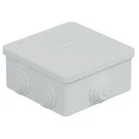 Коробка JBS080 85х85х40, 6 вых, IP44, белая (44006W-1). Коробка монтажная. Экопласт
