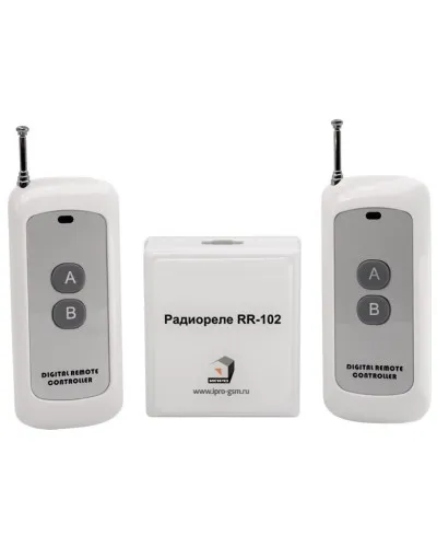 RR-102 + 2 пульта, 250-950 метров, питание 12В. Комплект радиореле. ИПРо в Ульяновске