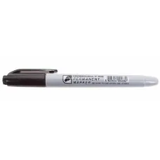 Маркер перманентный Crown «Multi Marker Slim» 2 мм, черный, пулевидный (08-8201): Ручка для маркировки