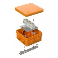 Коробка огнестойкая 80х80х40 для о/п (40-0210-FR6.0-6). Коробка огнестойкая для открытой установки. Промрукав